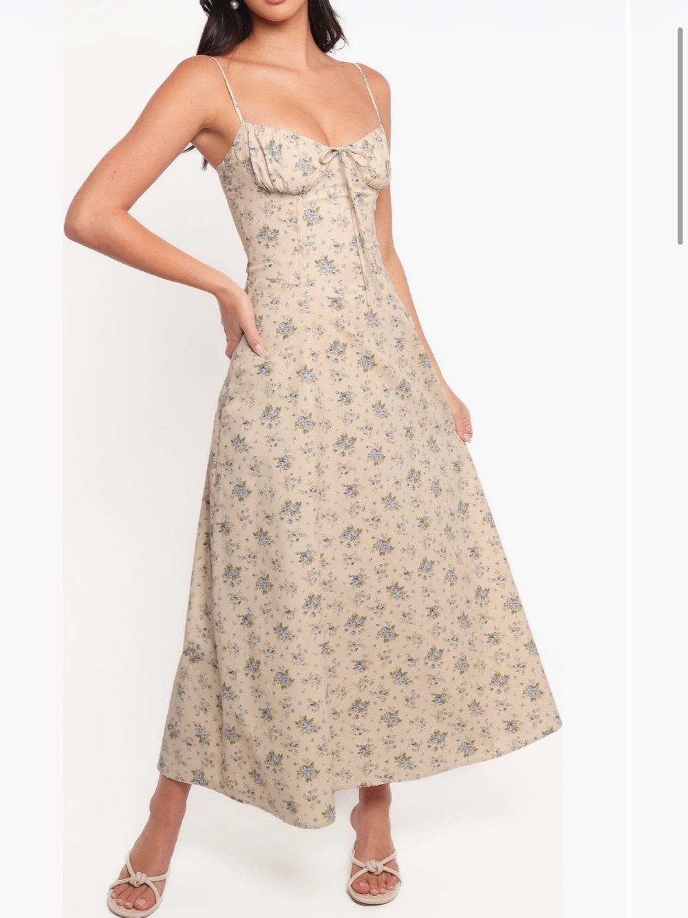 Petal & Pup Tiarna Lace Up Back Sleeveless Maxi Dress